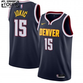 Dres Denver Nuggets Nikola Jokic 15 2020-21 Nike Icon Edition Swingman - Dječji